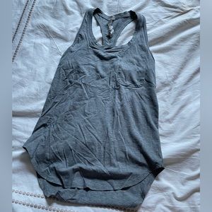 Lulu grey cotton tank
